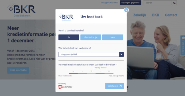 Mopinion: BKR Feedback Form