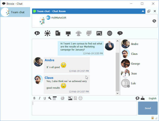 De 11 beste Team Chat tools voor thuiswerken - Brosix