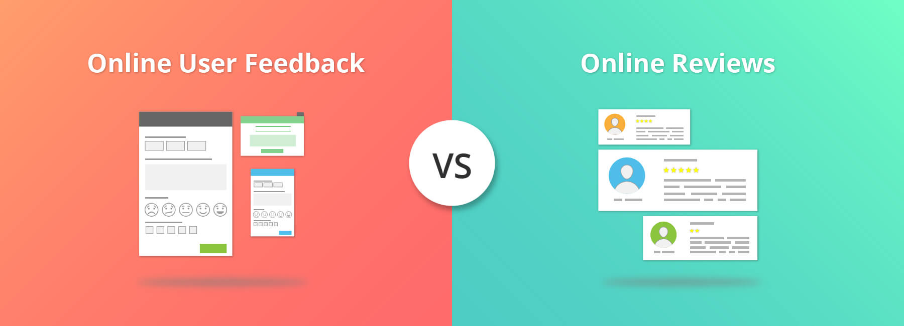 The Difference Between Online User Feedback and Online Reviews