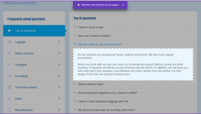 Mopinion: Mopinion: Optimise your A/B Testing with Online Customer Feedback - Online Customer Feedback - Highlight option on website