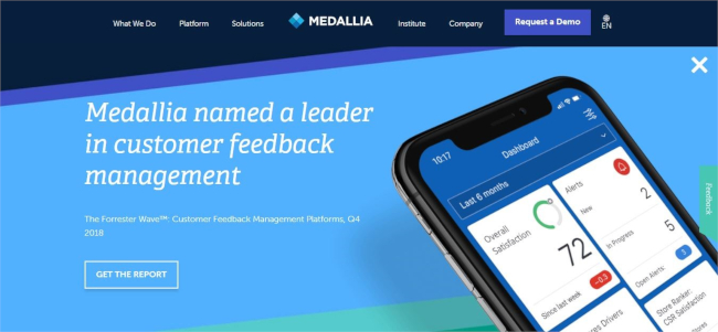 Mopinion: Top 15 Enterprise Feedback Management Software (EFM) - Medallia