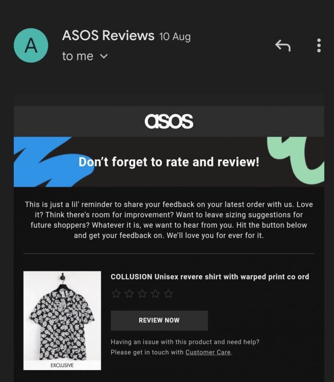 Asos reviews
