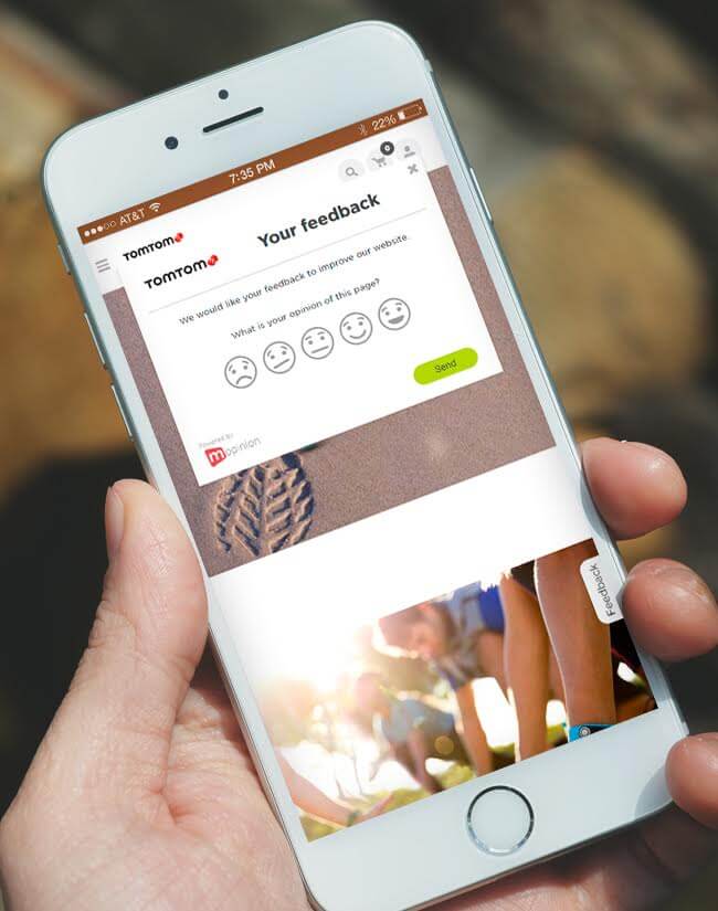 Mopinion: 5 types of feedback form questions  - TomTom Passive Form