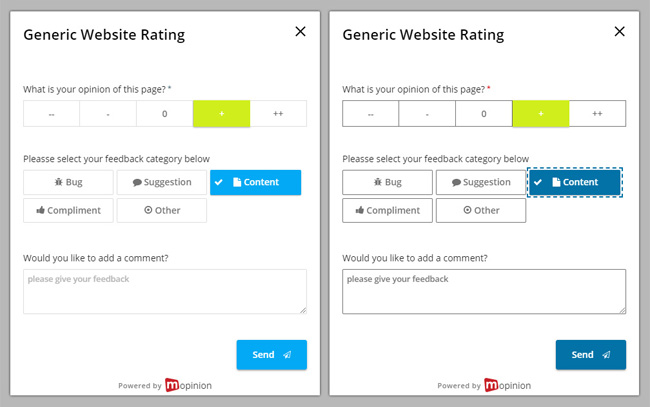 Mopinion: February Product Update - WCAG Form Difference