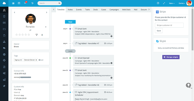 Mopinion: Top 15 Best CRM Software for Small Businesses - Agile CRM