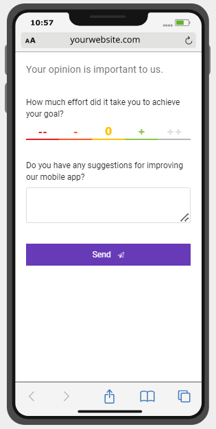 CES mobile template example