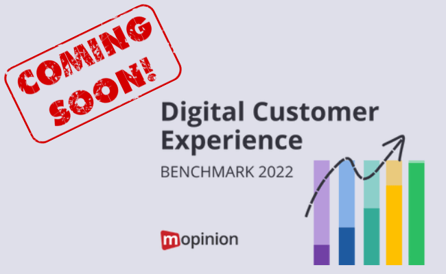 Coming soon -  The Digital CX Benchmark