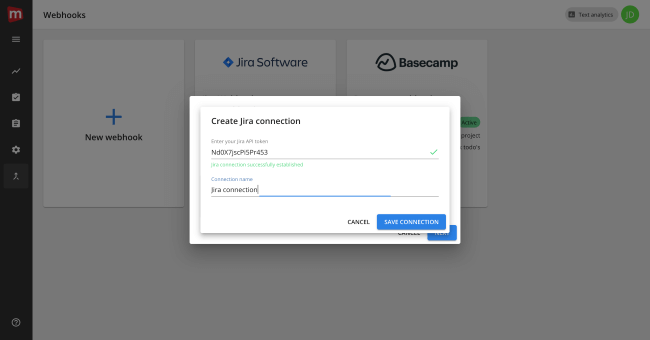 Mopinion: Mopinion integrates with Atlassian’s issue tracking tool JIRA - Create JIRA connection