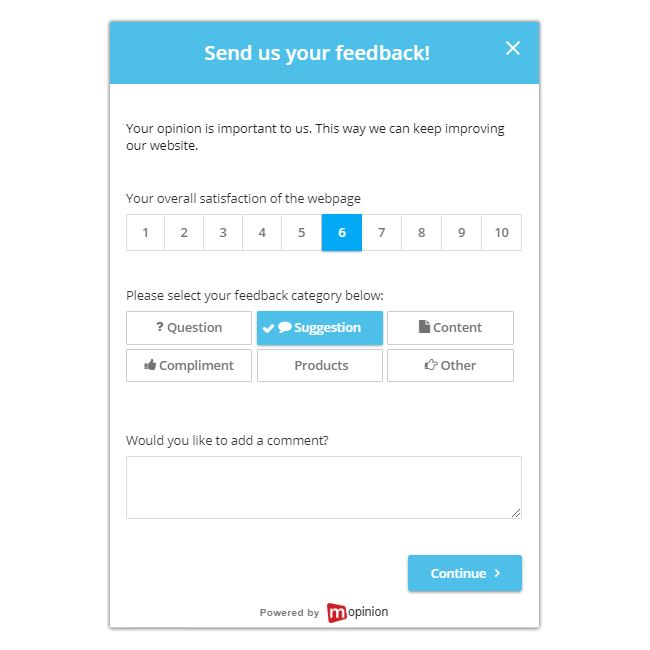 Mopinion: The Best Website Intercept Survey Templates - CSAT