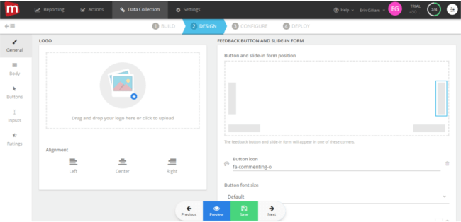 Mopinion: Mopinion introduces ‘slide-in’ feedback forms to its feedback software - DESIGN