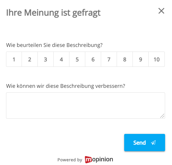 mopinion formular screenshot