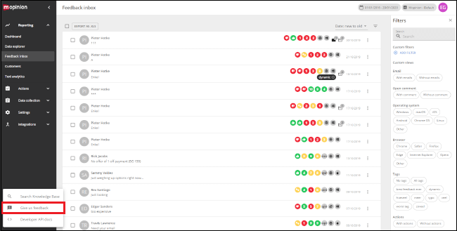 Mopinion: Mopinion launches next generation user interface Mopinion Raspberry - Give us Feedback