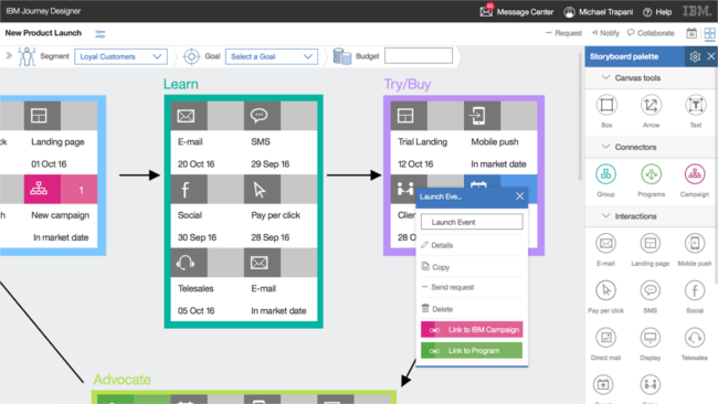 Mopinion: Top 20 Customer Journey Mapping Tools: An Overview - IBM Journey Designer