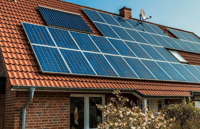 solar panels roof
