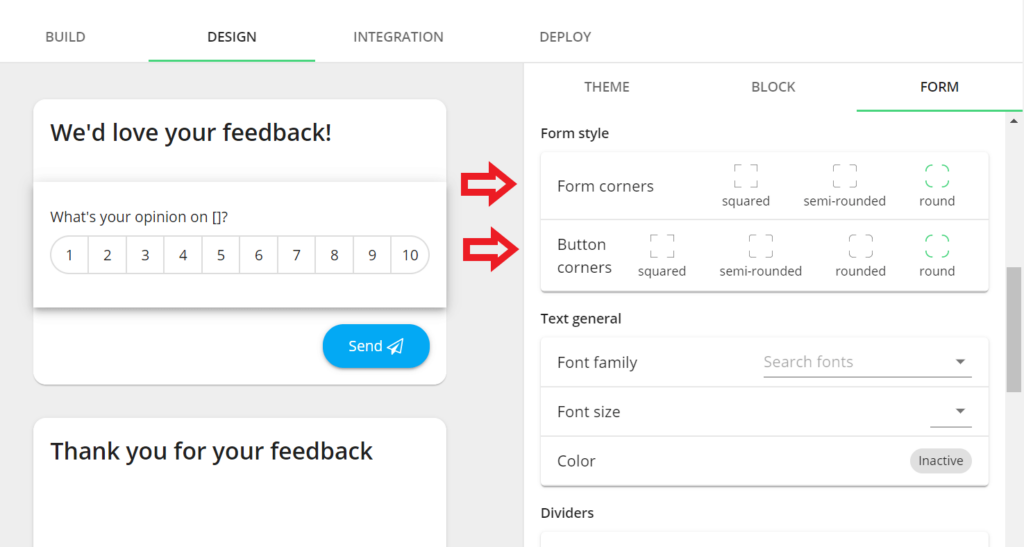 July Product Update: brand new survey flow, single sign-on, Salesforce integration and more - Modal rounded form