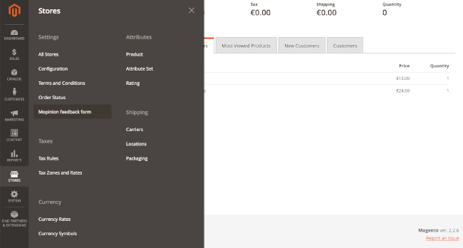 Mopinion: Mopinion launches user feedback extension for Magento - Mopinion Extension in Settings