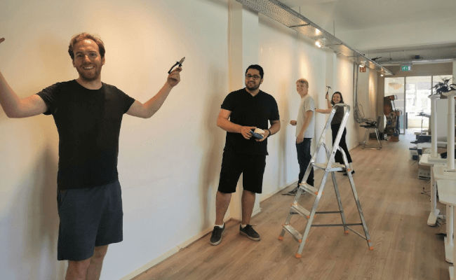 Mopinion team painting