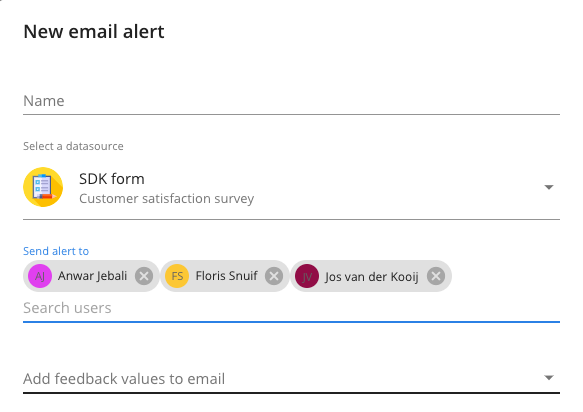 Email alerts for multiple users