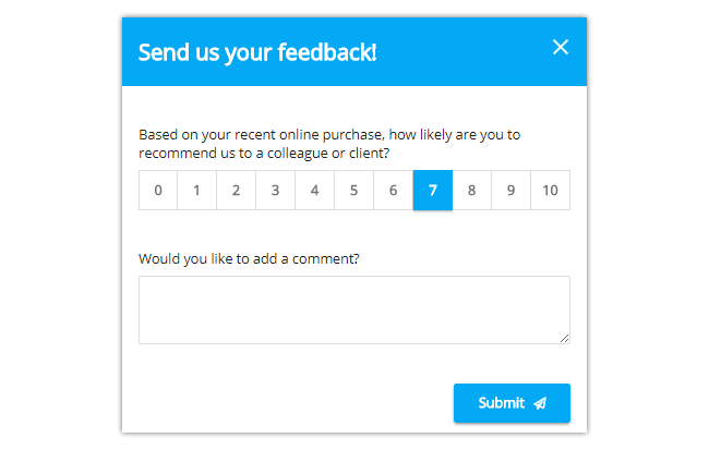 NPS feedback survey