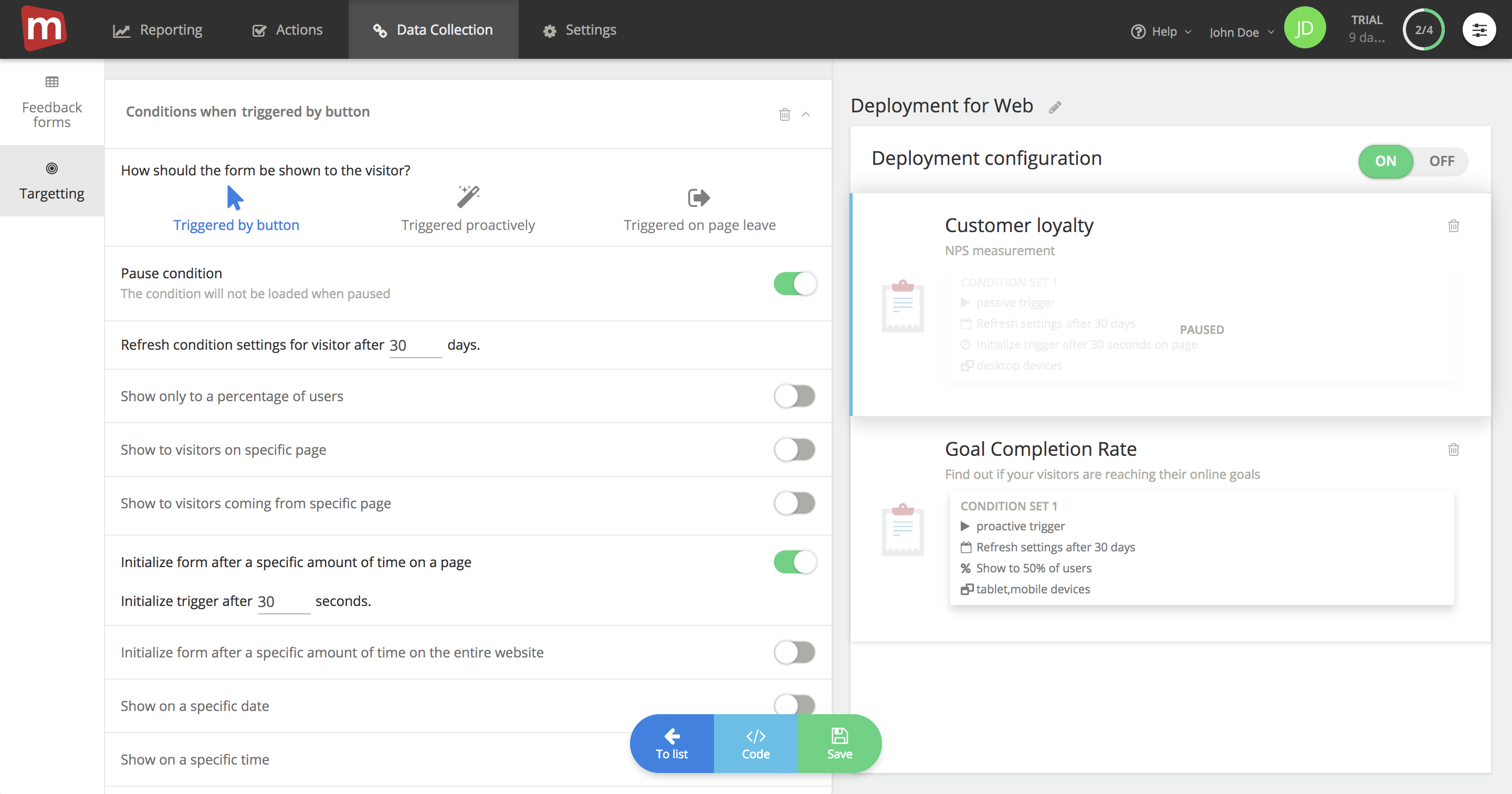 Mopinion: April Product Updates: featuring URL parameters and auto post forms - Pause Conditions