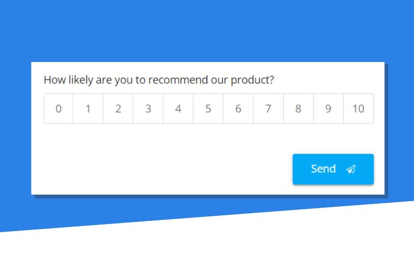 Example of a rating scale survey question