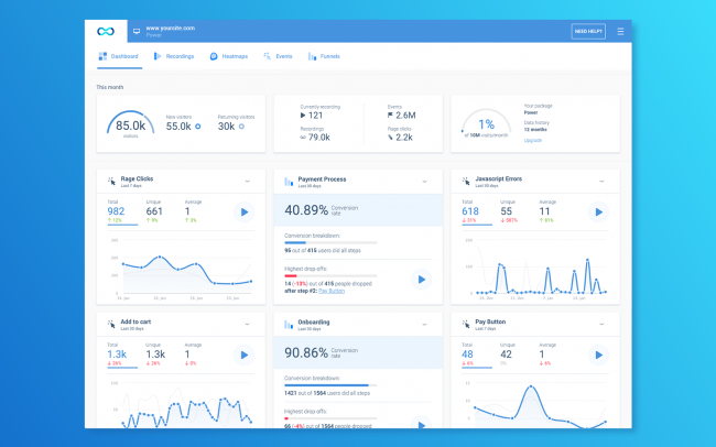 Smartlook visitor recording tool