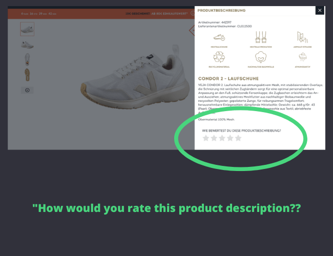 SportsCheck product feedback survey