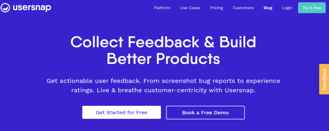UserSnap Visual user feedback software