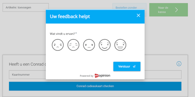 Voorbeeld Kwantitatieve feedback