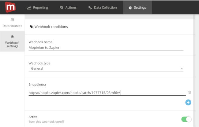 Mopinion: Integrate Mopinion with HubSpot CRM using Zapier - webhook conditions in mopinion