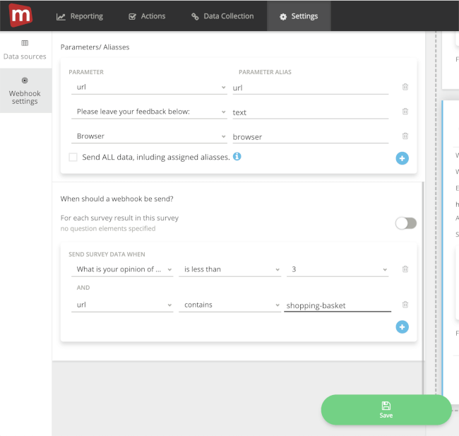 Mopinion: Integrate Mopinion with HubSpot CRM using Zapier - webhook parameters in mopinion1